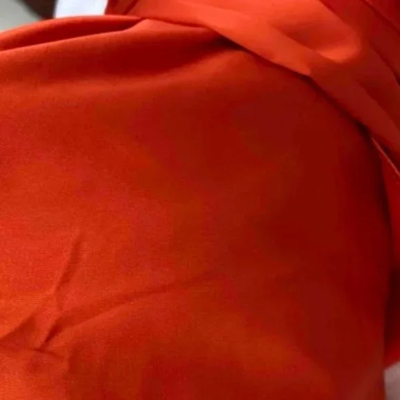 Orange Open Back High Low Hem Dress Glamorous - Picture 9 of 10